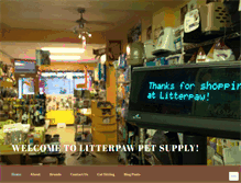 Tablet Screenshot of litterpawpetsupply.com